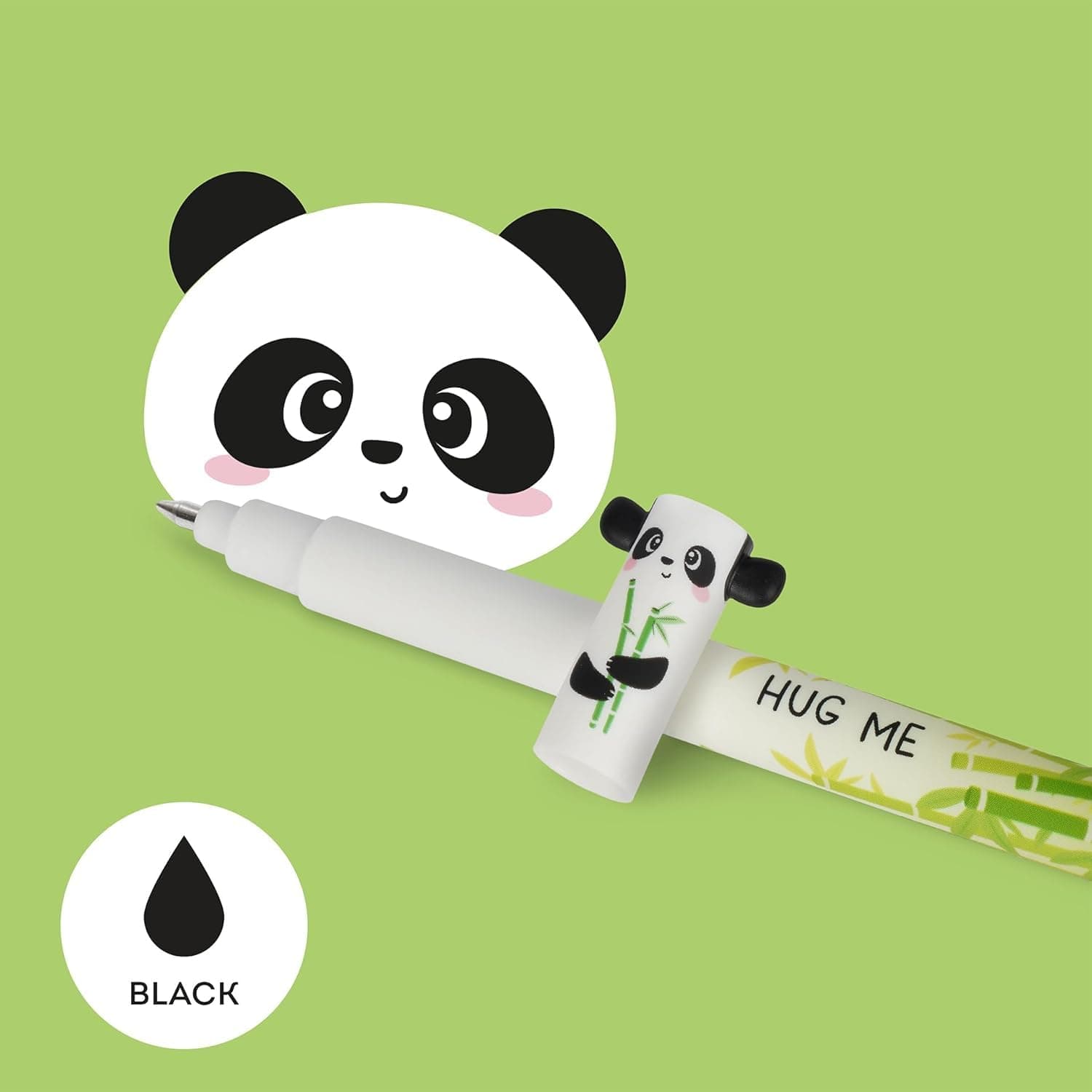 LEGAMI - Set of 12 Erasable Gel Pens with Thermosensitive Erase Ink, Range of ink colours & barrel designs, 0.7mm Tip, Animal Designs thumbnail 2