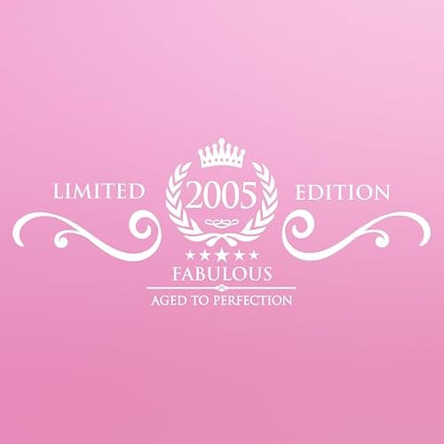 Insaxa 21st Birthday Gifts for Her - Fabulous 2005 Large Gin Balloon Glass (730ML) 21st Birthday Gifts for Women 21 Birthday Present Gift for Girls 2005 Gifts for Women thumbnail 7