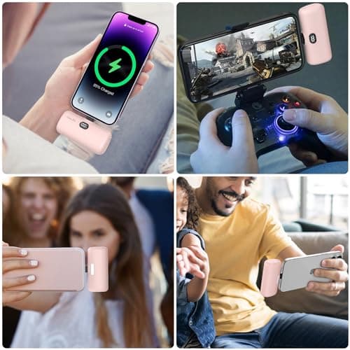 TOUGH ON Mini Portable Charger 5000mAh Power Bank PD Fast Charging, LCD Display Small Battery Pack Compatible with iPhone 14,13,12 Pro/Plus/Pro Max,11 and More thumbnail 9