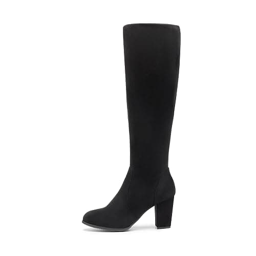 DREAM PAIRS Women's Chunky Heel Knee High Boots thumbnail 5