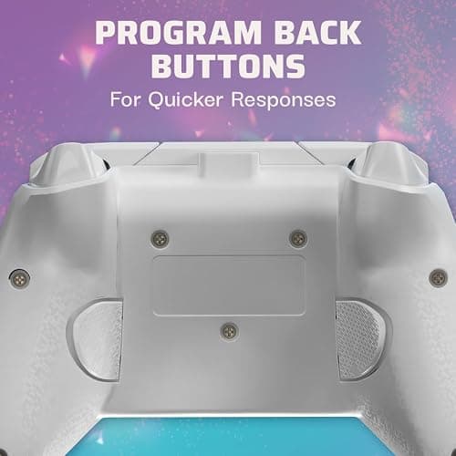 PDP Gaming REMATCH Enhanced Wired Gaming Controller: Licensed Xbox Series X|S Gamepad, Xbox One, Windows PC, Mappable Back Buttons, Customizable, Audio Control, Companion App: Frost Diamond (Metallic) thumbnail 4