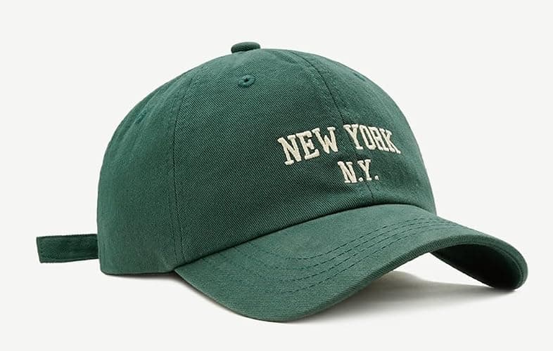 Top Baseball Caps for Women-Men Outdoor Baseball Hats New York Golf Sports Hat Curved-Brim UV Protection thumbnail 2