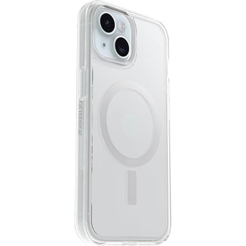 OtterBox iPhone 15, iPhone 14, and iPhone 13 Symmetry Series Clear Case (Clear), Snaps to MagSafe, Ultra-Sleek, Raised Edges Protect Camera & Screen thumbnail 4