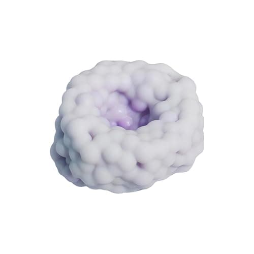 Handmade Stress Ball Maker Kit - Slow Rebound Sensory Squeeze Balls for Anxiety Relief & Focus - Sand Filled Crunchy Squishy Balls for Adults & Kids - Portable Desktop Stress Relief Toys (Purple) - Image 1