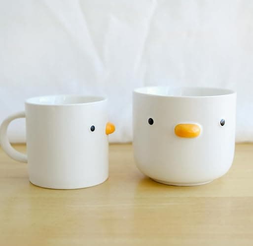PURROOM Cute Duck Shaped Coffee Mug, 380ml Chicken Design Coffee Cup, Safety Ceramic Latte Cup. Best Gifts for Coffee Lover. thumbnail 6