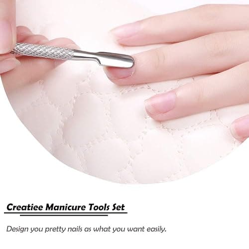 10Pcs Cuticle Pusher Remover and Cutter, Creatiee Double Ended Stainless Steel Cuticle Cleaner Nail Gel Polish Removal, Manicure Pedicure Nail Tools for Fingernails Toenails - Professional & Durable thumbnail 5