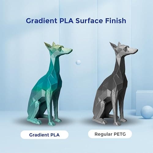 FLASHFORGE 3D Printer Filament Gradient Color Change PLA Filament 1.75mm, 1KG Spool (2.2lbs), Dimensional Accuracy +/- 0.02mm, Better Tenacity & No Knotting 3D Printing Filament (Blue&Yellow) thumbnail 5
