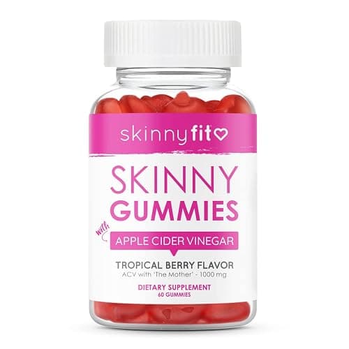 SkinnyFit Skinny Gummies Apple Cider Vinegar Gummies w/ The Mother, Healthy Weight, Immune Support, Vitamin B9, B12, Beetroot, Pomegranate, Vegan-Friendly, 60 Count thumbnail 2