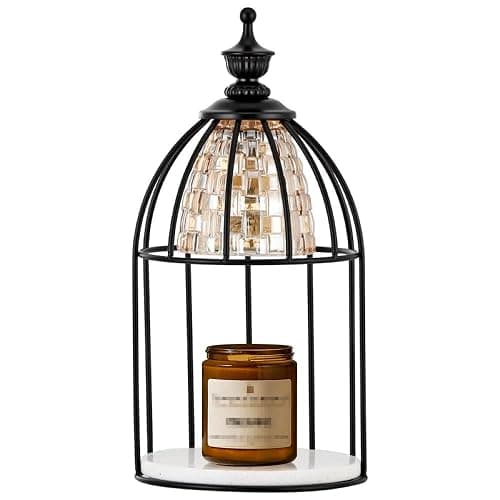 Swokazoe Candle Warmer Lamp for Top-Down Candle Melting, Vintage Aromatherapy Wax Melting lamp,Night Lamp (Black) - Image 1