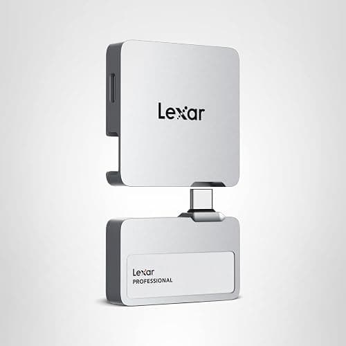 Lexar 2TB Professional Go Portable SSD w/Hub, Supports Apple 4K 60fps ProRes, Up to 1050MB/s, USB 3.2 Gen 2, Rugged, IP65, Ultracompact, Compatible w/iPhone 15/16, External SSD (LSL400S002T-RNSNU) thumbnail 11