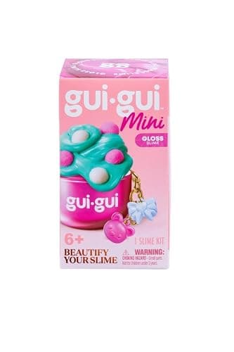 GUI GUI Mini Slime Jar Keychain – 4 Pack Tiny Scented Slime Jars with Charms & Clip | Gloss, Clear, Butter & Cloud Slime Assortment | Collectible Slime Keychains for Kids thumbnail 7