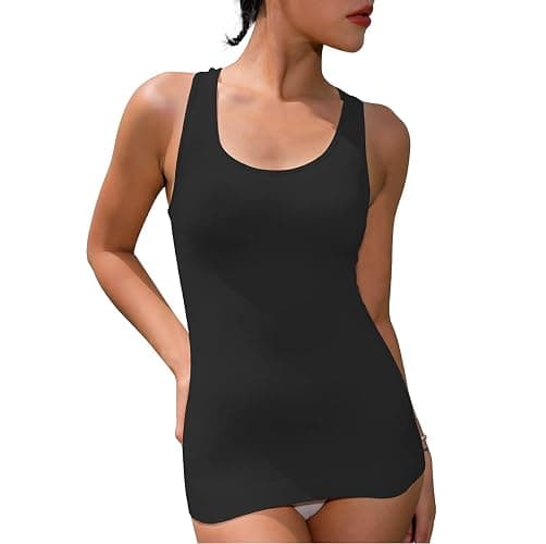 EUYZOU Women Tummy Control Shapewear Tank Tops - Seamless Compression Racerback Vest Body shaper Tank Top thumbnail 2