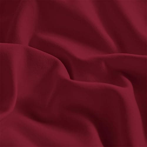 Burgundy Bedding Sets Ruffle Frills Duvet Cover with Zipper Closure Soft Breathable Microfiber Duvet Cover Set Double 200 x 200 cm thumbnail 7