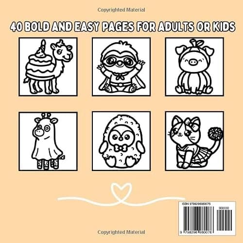 Costume Critters: Halloween Inspired Bold and Easy Coloring Book for Adults or Kids (Bold and Easy Coloring Books) thumbnail 2