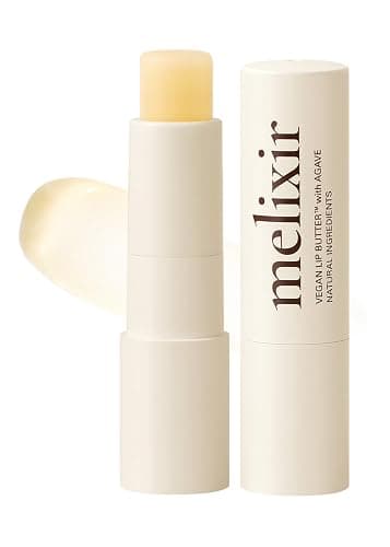 Melixir Vegan Lip Butter #01 Agave(Clear) (+11 more colors), Bee Free, Petrolatum Free, Deep Nourishing Plant-Based Vegan Lip Balm for Dry, Cracked and Chapped Lips - Image 1