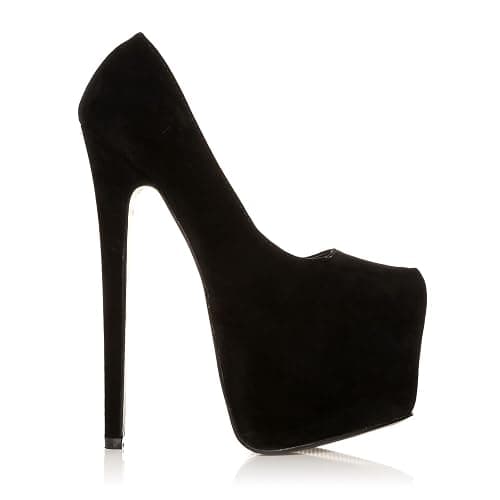 Core Collection Womens Slip ON Platform Stiletto HIGH Heels Party Court Shoes - Image 1