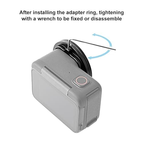 Adapter Ring with UV Filter and Lens Cap for Insta360 Ace Pro 2 Camera, Metal Filter Holder Protective Frame Compatible with 52mm Filters, for Insta360 Ace Pro 2 Accessories thumbnail 5