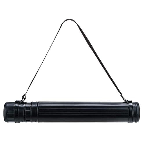 TRANSON Small Poster Tube Storage 17“ to 27” Extendable for Documents Blueprints Artworks Scrolls - Image 1