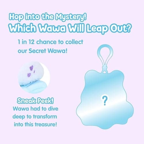 Cuddle Barn PlushGoals - Wawa Fits Wawa Sits Blind Box - Series 1 | Collectible Plush Bag Charm - Kawaii Cute Frog Plushie Clips | Mystery Unboxing Random Styles - Great Stocking Stuffer, 3 inches thumbnail 6
