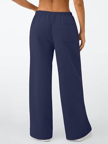 Trendy Queen Womens Wide Leg Sweatpants Baggy Drawstring Low Rise Lounge Pants 2025 Fall Joggers with Pockets thumbnail 5