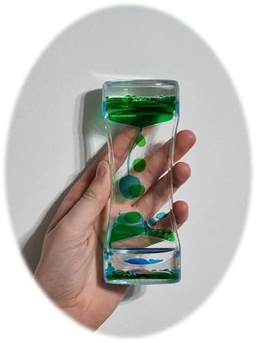 Liquid Sensory Timer for Autism, Sensory Needs, ADHD, Stress Relief, Anxiety. Autism Toy and Special Needs Sensory Fidget. Choice of Colour. (Pink & Blue) thumbnail 7