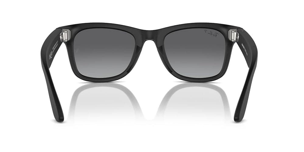 Ray-Ban Meta (Gen 1), Wayfarer, Large Matte Black | Smart AI Glasses for Men, Women - 12 MP Camera, Open-Ear Speakers, Video, Bluetooth — Polarized Gradient Graphite Lenses - Wearable Technology thumbnail 8