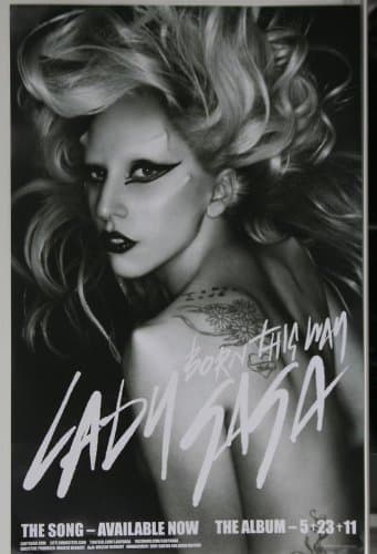 INTERSCOPE Lady GAGA Born This Way 5.23.11 Poster 14 X 22 Promo - Image 1