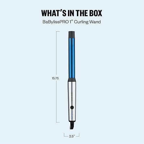 BabylissPRO Nano Titanium Professional Curling Wand For All Hair Types, Reaches 430 Degrees For Long Lasting Curls thumbnail 7