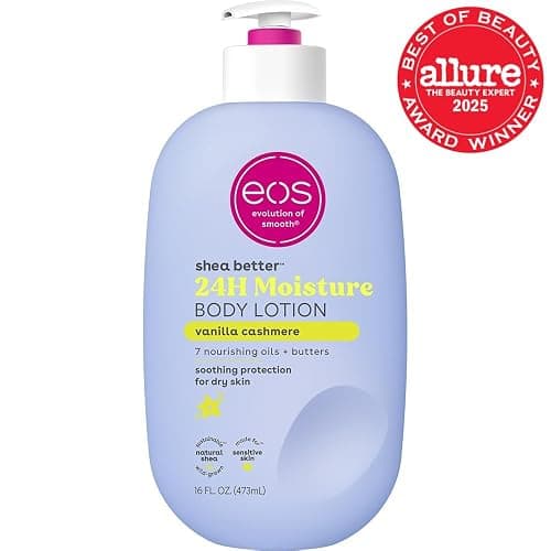 eos Shea Better Body Lotion Vanilla Cashmere, 24-Hour Moisture Skin Care, Lightweight & Non-Greasy, Natural Shea, Vegan, Vanilla Body Lotion, 16 fl oz thumbnail 2