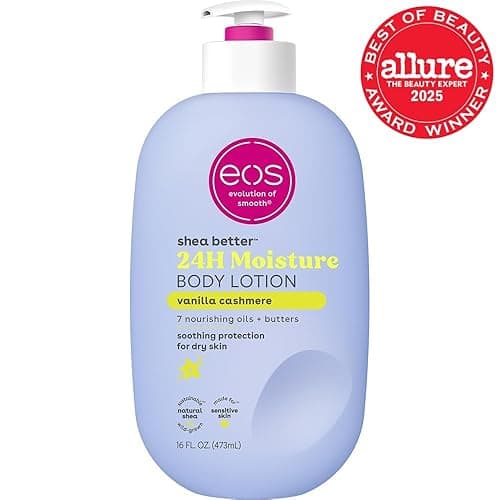 eos Shea Better Body Lotion Vanilla Cashmere, 24-Hour Moisture Skin Care, Lightweight & Non-Greasy, Natural Shea, Vegan, Vanilla Body Lotion, 16 fl oz thumbnail 3