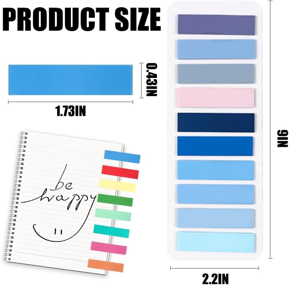 2800 pcs Marcadores Adhesivos, Etiquetas de color, Multifuncional Handy Post it, Pegatinas de conveniencia, Notas Destacadas Autoadhesivas para Anotar Libros y Mantener la Escritura Ordenada thumbnail 9