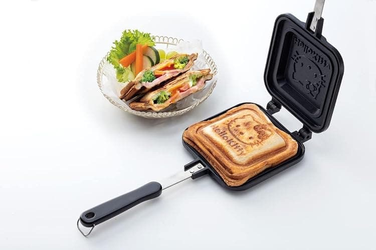Skater Hello Kitty Sandwich Maker Cute Baking, Direct Fire, Aluminum thumbnail 2