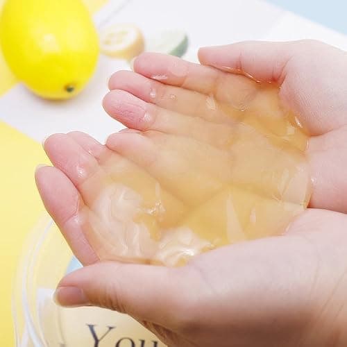 FLIPNEX Clear Strawberry Jelly Slime - Fluffy, Stretchy, Crunchy Bubble Slime - Soft Putty Stress Relief Toy - Party Favors - Super Light - Pink thumbnail 6
