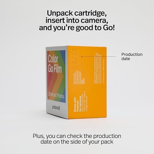 Polaroid Go Color Film - White Frame - 16 Photos (6017) - Go Mini Film is only Compatible with Polaroid Go Cameras (Not Compatible with Polaroid I-Type Now Cameras) thumbnail 7