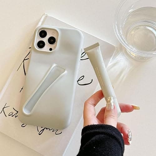 Miuhuy lip Gloss Phone Case (No Includes), Liquid Silicone lip Balm Phone Case with Microfiber Lining for iPhone 13 Pink thumbnail 8