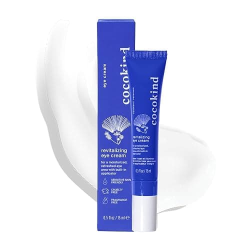Revitalizing Eye Cream by Cocokind, Depuff & Reduce Fine Lines and Wrinkles, Cream for Firmer and Brighter Looking Eye Area, Hydrating with a Cool Metal Applicator Tip, 0.5 Fl Oz - Image 1