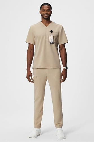 Fabletics Men's Intake Scrub Pant - MotionTech, 4-Way Stretch, Pocket-Packed, Wrinkle-Resist, Semi-Slim Fit thumbnail 3