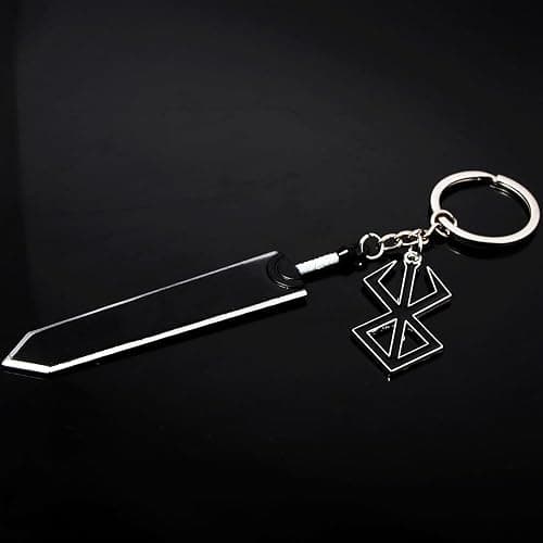 FunBoat Berserker Guts Sword Necklace Keychain - Berzerk Behelit Chains - Gift for Women Men and Fans thumbnail 4