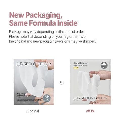 SUNGBOON EDITOR Deep Collagen Overnight Mask Hydrating Mask for Glass Skin, Wrinkle Care, Firming & Pore Refining 2,160,000PPB Collagen + 9 Peptides Stocking Stuffers for Women Korean Skincare, 4ea thumbnail 2