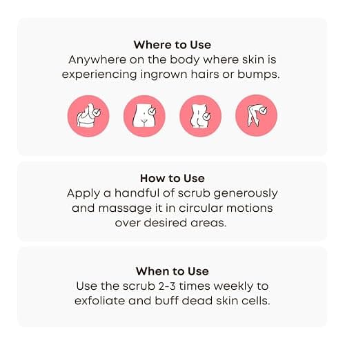 Bushbalm Ingrown Hair Exfoliating Scrub - Reduces Appearance of Ingrown Hairs and Razor Bumps, Soothes Skin and Post-Shave Redness - Watermelon Sugar, 236 ml thumbnail 9
