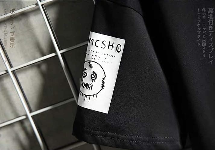 Hello MrLin Men's Techwear Japanese Harajuku Streetwear Hip Hop Short Sleeve T-Shirt thumbnail 8