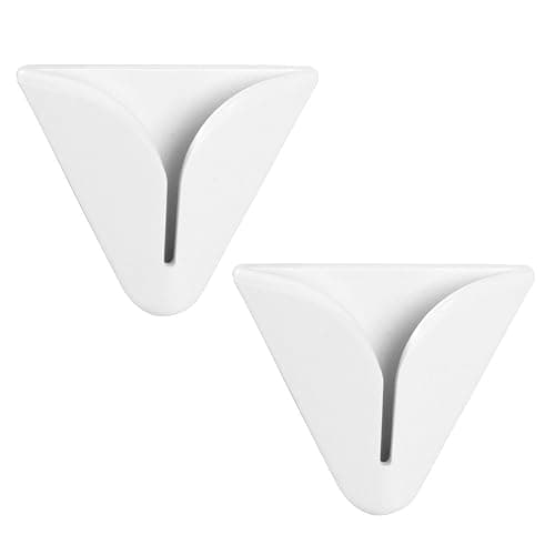 iDesign Self-Adhesive Dish Towel Holder for Kitchen - Pack of 2, White - Image 1