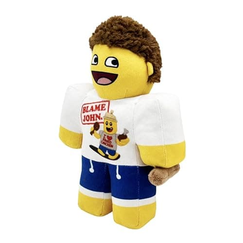 Forsaken Shedletsky Blame John Plushie, 10 Inch Stuffed Toy, Soft Plush Figure, Gaming Collectible, Game Room Decor, Yellow Plush, Gift for Gamers and Fans (25cm) thumbnail 4