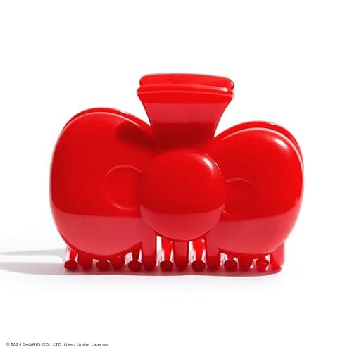 Hello Kitty x Kitsch Hair Clips for Women - Durable, Strong Hold All Day, Cute Claw Clips, Hello Kitty Stuff for Girls | Ideal Gifts for Women - Red Bow Shape, 1pc thumbnail 4