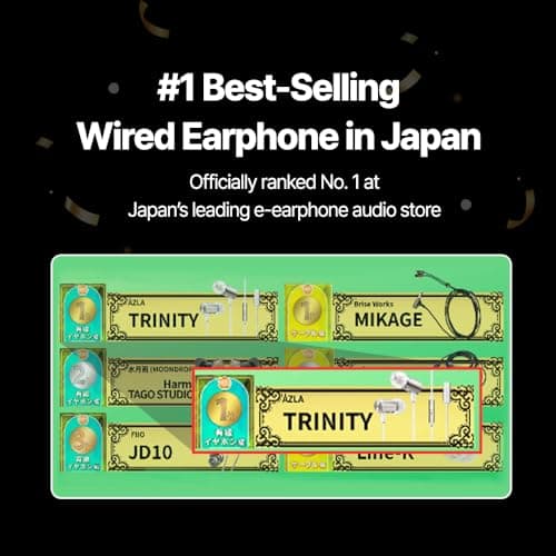 AZLA Trinity 3.5mm Wired Earphones with Mic – High-Resolution Sound, 8mm Dynamic Driver | Wired Headphones with Cord for School, Daily Listening | Corded Earbuds with Microphone (1, Gold) thumbnail 2