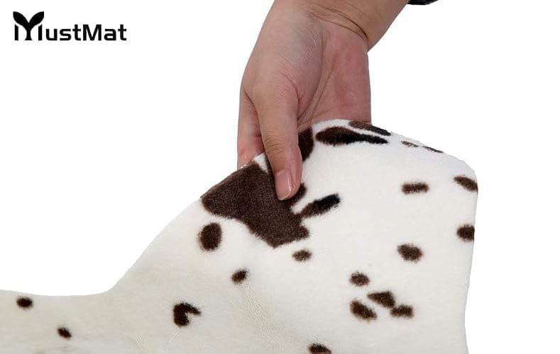 MustMat Cute Cow Print Rug Fun Faux Cowhide Area Rug Nice for Decorating Kids Room 29.5" W x 43.3" L thumbnail 6