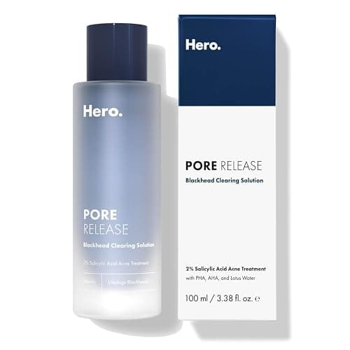 Hero Cosmetics Pore Release Blackhead Clearing Solution, Exfoliating 2% Salicylic Acid Toner Featuring AHA and PHA, Blackhead Remover Toner, 100 ml - Image 1