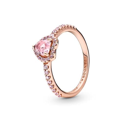 PANDORA-Elevated Heart Ring-With Gift Box thumbnail 2