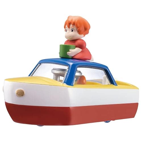 Takara Tomy Dream Tomica Ghibli Full 05 Ponyo on The Cliff Sosuke Pom Boat, - Image 1