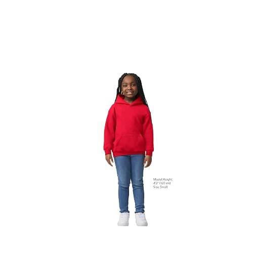 Gildan Youth Hoodie Sweatshirt, Style G18500B thumbnail 3